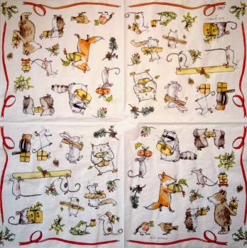 054 Animals Autumn - 3-ply - CS